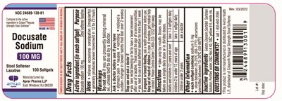 Docusate Sodium Softgel Lable-100mg (Docusate Sodium Softgel Label 100mg)